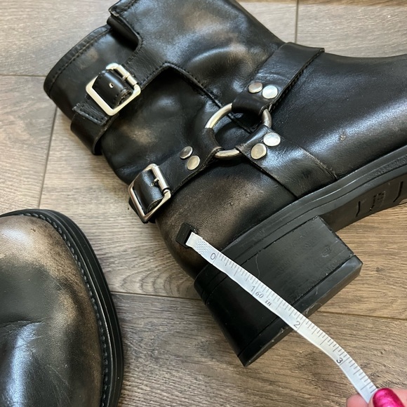 Steve Madden Distressed Brixton Moto Combat Boots NWOT - Picture 9 of 9